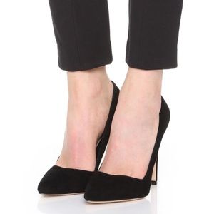 Alice and Olivia Dina Suede D’Orsay Pumps